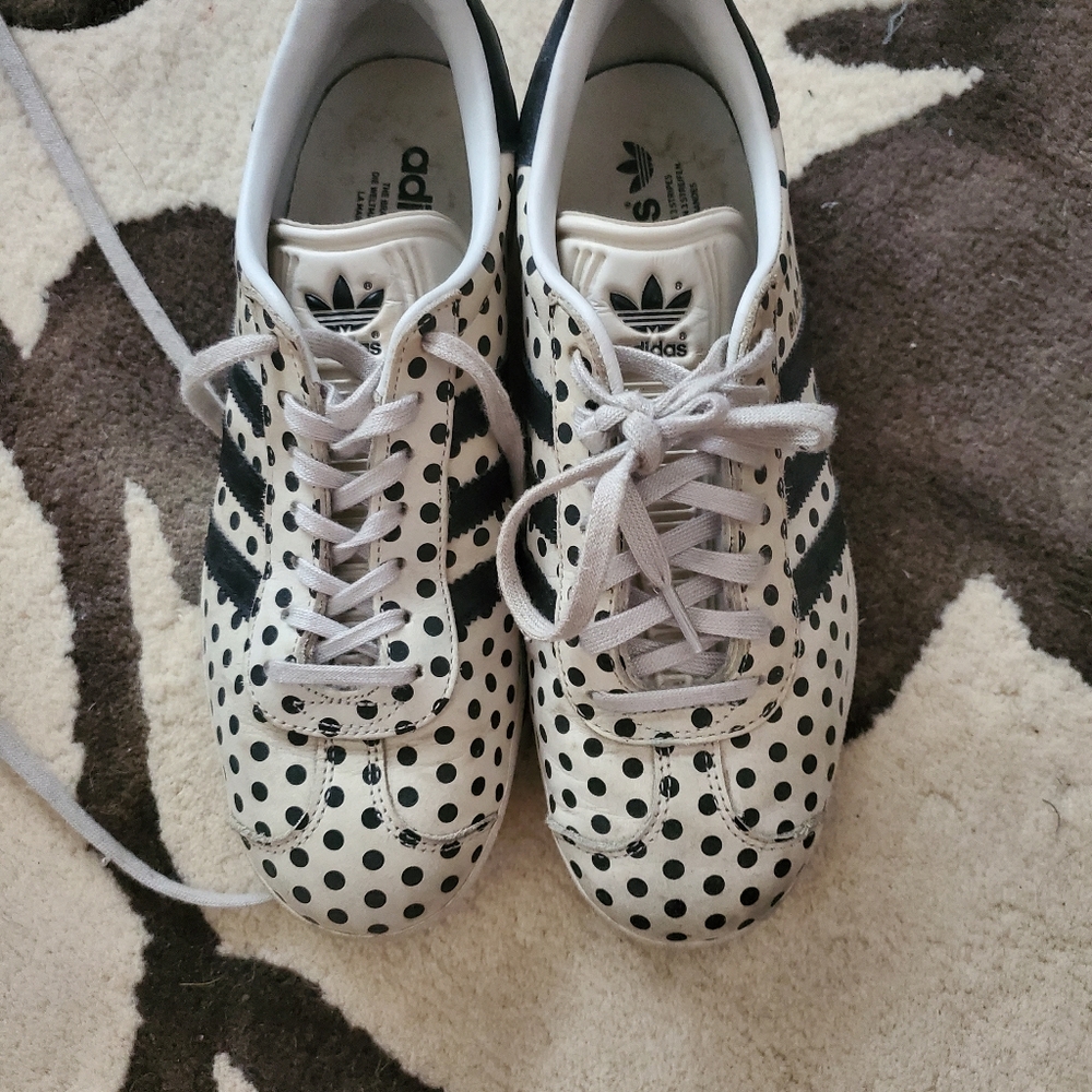 Adidas Cotton Originals Gazelle Polka Dot Sneaker Size 7.5